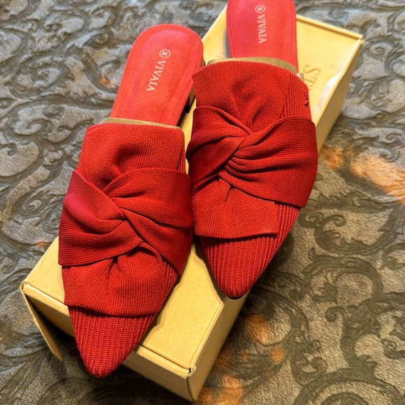 Vivaia Yaffa Mule Ruby Red Size 40 - Picture 3 of 7